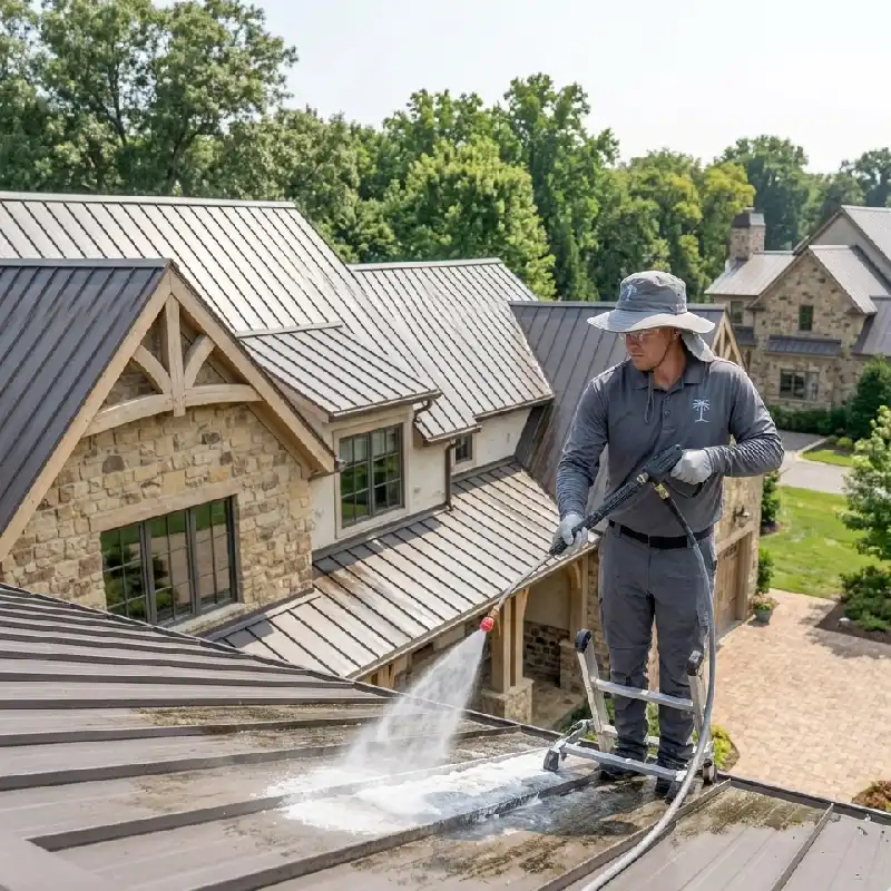 Safe Brentwood roof cleaning